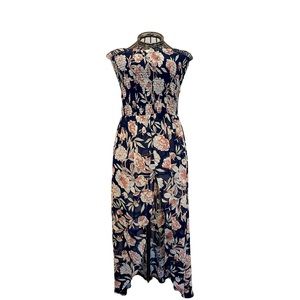 Venus Smocked Floral High-Low Top